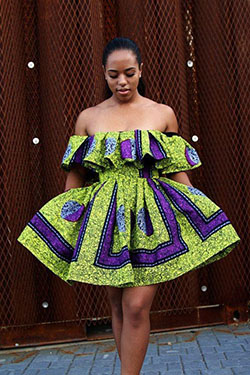 African wax prints. Black Girls African Dress, Long Dress: 