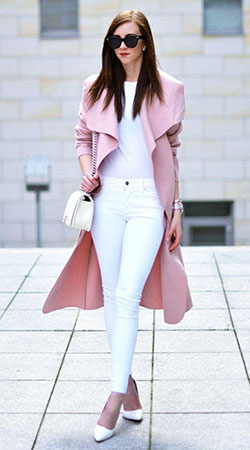 Casual outfits Trench coat, Street fashion: Slim-Fit Pants,  Girls Work Outfit,  Wool Coat,  Duffel coat,  swing coat  