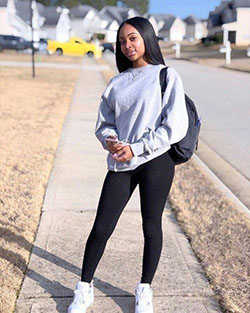 School Baddie Outfits. Black Girls Casual wear, Winter clothing: Swag outfits,  Baddie Outfits,  Swag Outfit Teens  