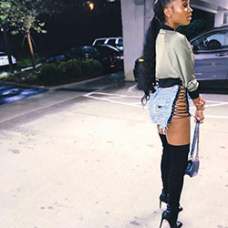 Black Girls Casual wear, Slim-fit pants: 
