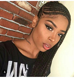 Black Girl Box braids, Afro-textured hair: Hairstyle Ideas,  African hairstyles,  Black Hairstyles  