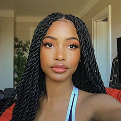 Black Girl Black hair, Hair coloring: Afro-Textured Hair,  African hairstyles,  Braided Hairstyles,  Cute Black Girls  