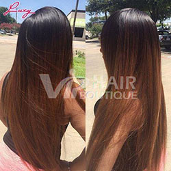 Black Girls Lace wig, Brown hair: 