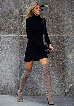 22 New Ways to Wear Over The Knee Boots Glamsugar.com Over The Knee Boots Trend: Chap boot  
