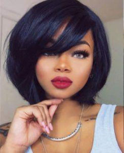 40 African American short hairstyles: Lace wig,  Afro-Textured Hair,  Bob cut,  Short hair,  Pixie cut  