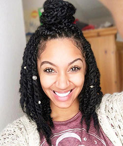 Black Girl Afro-textured hair, Black hair: African hairstyles,  Black Hairstyles  