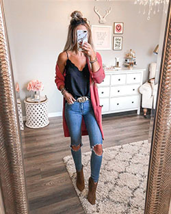 FALL OUTFIT IDEAS, Bun hairstyle with Casual wear, Winter clothing: Outfit Ideas,  winter outfits,  Over-The-Knee Boot,  Fashion outfits,  Fall Outfits,  Classy Fashion,  Outfits With Bun Hairstyle  