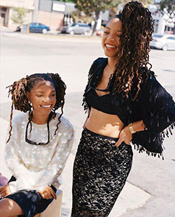 74k Likes, 429 Comments - chloe x halle (@chloexhalle) on Instagram: “caption ...: Yara Shahidi,  Halle Bailey,  Chloe Bailey,  Teen Vogue  