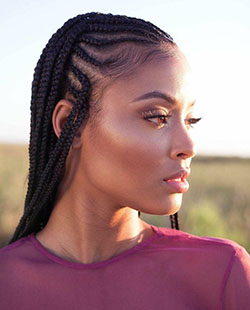Black Girl Box braids, Crochet braids: African hairstyles,  Mohawk hairstyle,  Black Hairstyles  