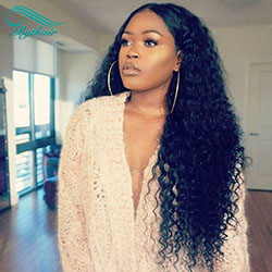 Black Girls Lace wig, Pre Plucked: 