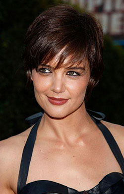 Pixie Hairstyle Katie Holmes, Tropic Thunder: Los Angeles,  Short hair,  Pixie cut,  Katie Holmes Hairstyle  