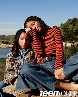 Chole and Halle Bailey: Victoria Beckham,  Bella Hadid,  Halle Bailey,  chloe halle,  Teen Vogue  