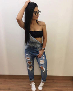 Outfit of the day. Dia de ??? #basic #look #ootd: Denim Outfits,  Ripped Jeans,  Ropa tumblr,  Top Outfits  