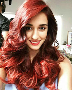 Disha patani - Throw back to her red hair: Disha Patani  