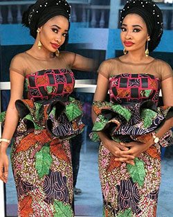 African wax prints. Black Girls Aso ebi, African Dress: African Dresses,  Aso ebi,  Ankara Dresses,  Hairstyle Ideas,  Casual Outfits  