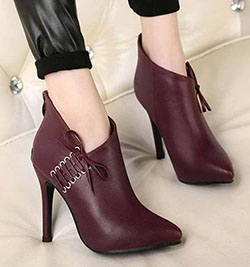 Trendy High Heels. Fashion Women High Stiletto Heel Zip Pointy Toe Size Lace Up Party Shoes: High-Heeled Shoe,  Boot Outfits,  Stiletto heel,  High Heel Ideas,  Best Stilettos Ideas,  Sexy Shoes,  High Shoes  