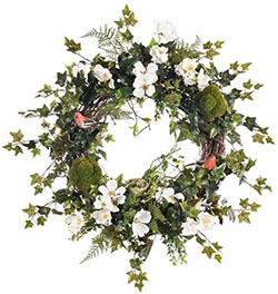 Colorful french country summer front door wreaths: Christmas Day,  Christmas decoration,  Flower Bouquet,  Floral design,  Artificial flower  