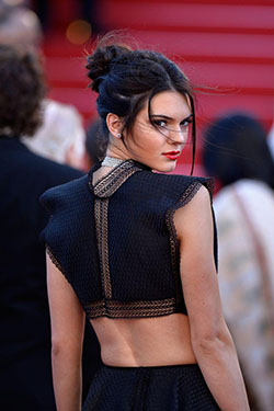 Red carpet inspired bun hairstyle inspo from Kendall Jenner.: Kylie Jenner,  Kendall Jenner,  Kim Kardashian,  Kris Jenner,  Reality television,  Red Carpet Dresses,  Kendal Jenner,  Outfits With Bun Hairstyle  