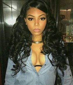 Black Girl Hair Care, Long hair: Afro-Textured Hair,  Eyelash extensions,  Cute Black Girls,  Body Goals  
