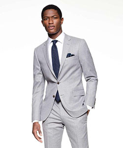 Traje de novio. Light grey suit. Made In The USA Sutton Wool Flannel Jacket In Light GreyTodd Snyder, Formal wear, Grey suit,: gray suit,  Grey Suits,  Suit Men  