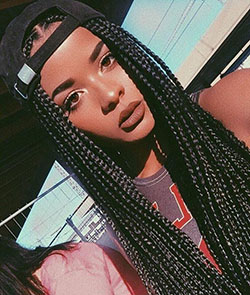 Black Girl Box braids, Crochet braids: Bob cut,  Box braids,  African hairstyles,  Black Hairstyles,  Synthetic dreads,  Hair Care  