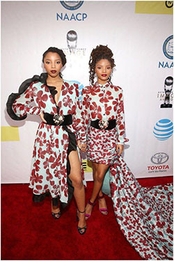Pictured: Halle Bailey and Chloe Bailey Image Source: Getty / Jesse Grant #Class...: African Dresses,  Red Carpet Dresses,  Halle Bailey,  Chloe Bailey  