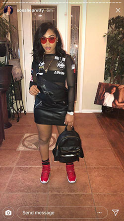 Black Girls Casual wear, Leather skirt: 