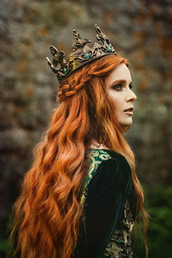 Human hair color. Red hair, head hair: Red hair,  Gothic fashion,  Goth dress outfits  