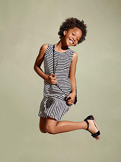 Quvenzhané Wallis Fronts Armani Junior Spring 2015 Campaign: 