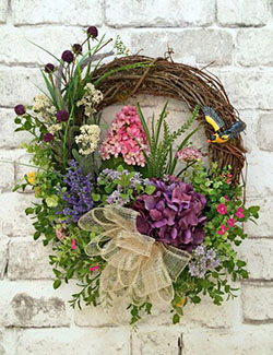 Spring wreaths for front door: Christmas Day,  Christmas decoration,  Flower Bouquet,  Floral design,  Spring Wreaths,  Jingle bell,  Christmas Crafts,  Floral Wreath  