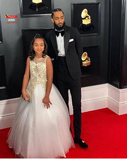 Grammy Award for Best Rap Album. Rapper Nipsey Hussle & His Daughter: Grammy Awards,  Nipsey Hussle  