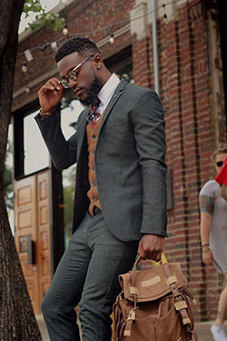 Sc: @ _djuice: Bow tie,  Informal wear,  black man  