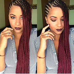 Black Girl Crochet braids, Black hair: Afro-Textured Hair,  African hairstyles,  Mohawk hairstyle,  Black Hairstyles,  Regular haircut  