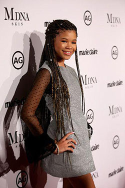 Storm Reid Photos Photos: Marie Claire's Image Makers Awards 2018 - Red Carpet: Long hair,  Television show,  Storm Reid Red Carpet Fashion,  Amanda Steele,  Camille Rowe  