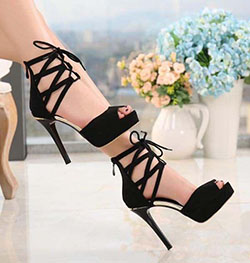 Strap design is very sexy, it is a major highlight of this pair of sandals: High-Heeled Shoe,  Court shoe,  Stiletto heel,  Kitten heel,  High Heel Ideas,  Best Stilettos Ideas,  shoes,  Sexy Shoes  
