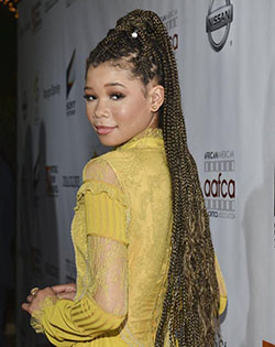 These Celebs Are Serving Up Major Braid-Inspo on the Red Carpet: Red Carpet Dresses,  Long hair,  Ava DuVernay,  Box braids,  Storm Reid Red Carpet Fashion,  Storm Reid  