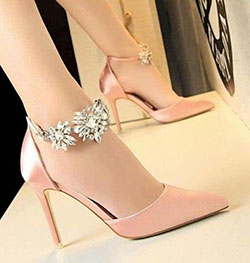 Thin Pink High Heel Elegant Wedding shoes: High-Heeled Shoe,  Court shoe,  Stiletto heel,  High Heel Ideas,  Best Stilettos Ideas,  Wedding Shoes,  High Shoes  