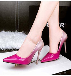 High Heel Pumps. Women pumps Fashion gradient color High heels single shoes: High-Heeled Shoe,  Court shoe,  Stiletto heel,  Dress shoe,  High Heel Ideas,  Best Stilettos Ideas  