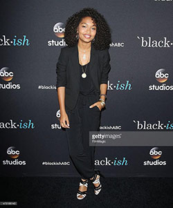 Yara Shahidi arrives at the 'Blackish' event held at Pacific Design... N...: 