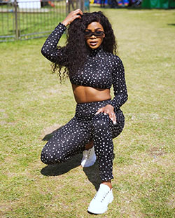 Black Girl Polka dot - abdomen, leggings, thigh, shoulder: Cute Black Girls  