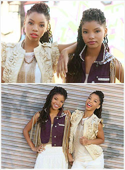 beauty sisters Chloe and Halle: Afro-Textured Hair,  Halle Bailey,  Chloe Bailey,  chloe halle  
