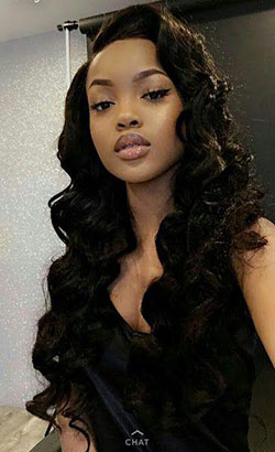Black Girl Black hair, Lace wig: Afro-Textured Hair,  Hair Color Ideas,  Hairstyle Ideas,  Cute Black Girls  