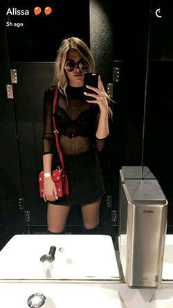 Black Girls Leather skirt, Alissa Violet: 