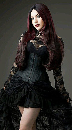 Gothic Lace Dress Ideas For Women: Gothic fashion,  Goth dress outfits  