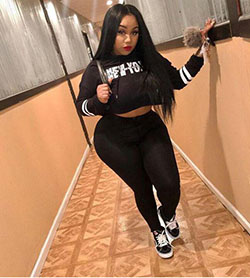 Hip hop fashion. Birthday Outfits | Plus-size clothing, Plus-size model, Chubby girl: Baddie Outfits  