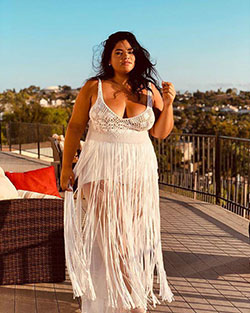 Cocktail dress - gown, shoulder, cocktail, dress: Plus-Size Model,  Summer vacation  