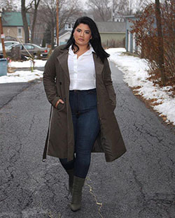 Trench coat, Plus-size clothing - coat, clothing, fashion, blouse: Plus-Size Model,  Hot Plus Size Model,  Wool Coat,  Winter Coat  