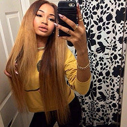 Ombre lace front wigs straight: 