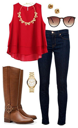 Casual Valentine's Day Outfit For Girls From Polyvore.: 