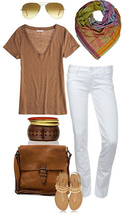 Polyvore Summer Casual wear, Slim-fit pants: Clothing Ideas,  Polyvore Outfits Summer,  T-Shirt Outfit  